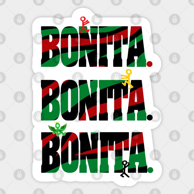 Bonita,Bonita,Bonita Sticker by StrictlyDesigns